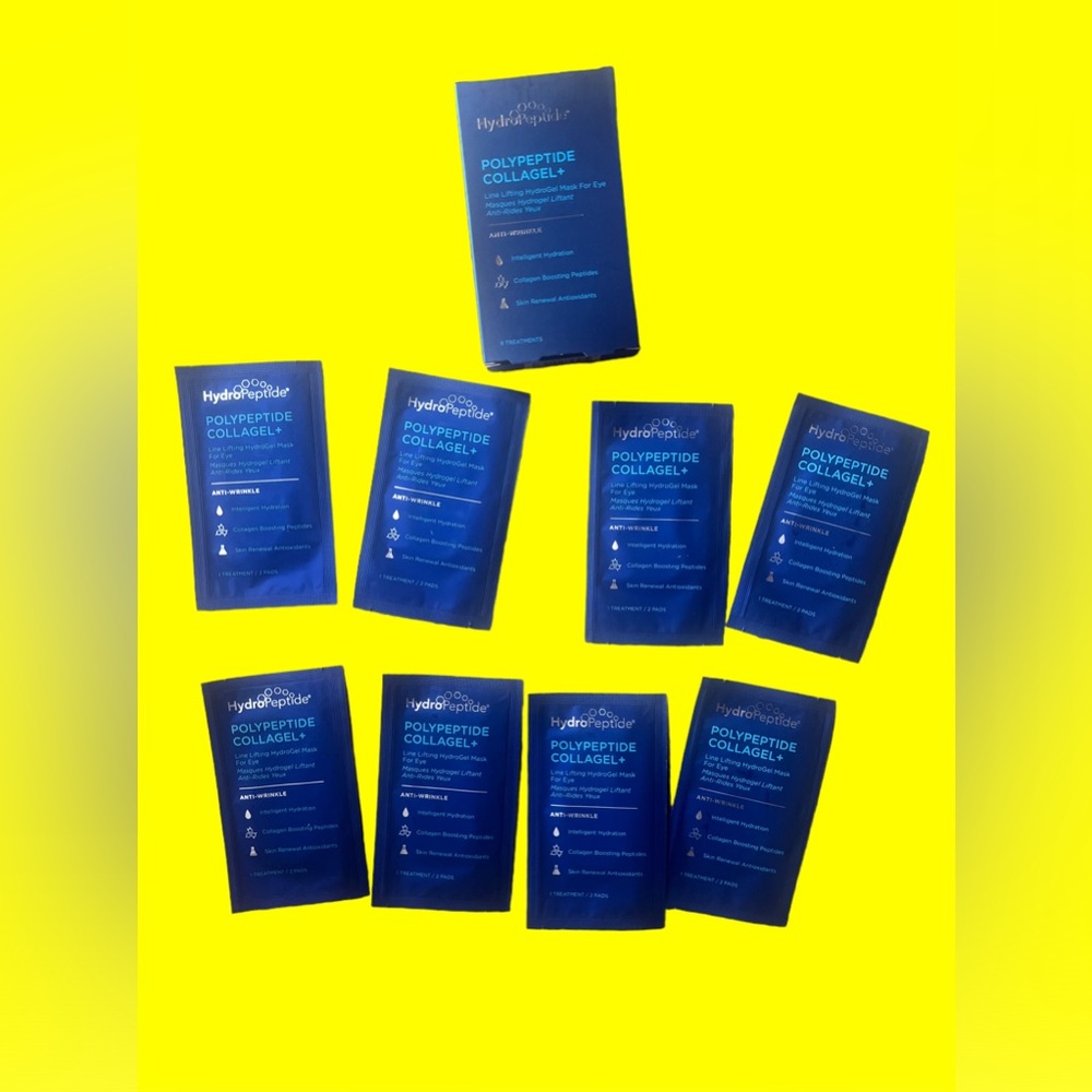 Hydropeptide Collagen+eye Masks 8 ct New in Box MSRP $48